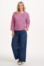 Celine Breton Top - Pink/Black, Star
