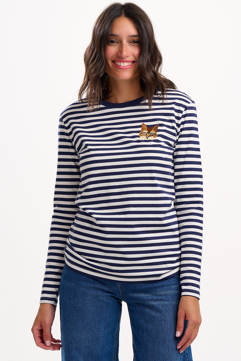 Brunswick Jersey Top - Navy/Off White, Cat