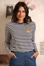 Brunswick Jersey Top - Navy/Off White, Cat
