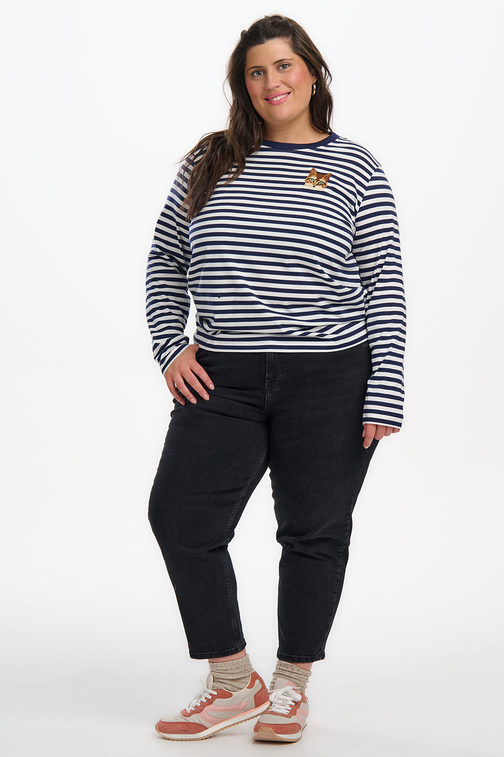 Brunswick Jersey Top - Navy/Off White, Cat