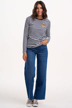 Brunswick Jersey Top - Navy/Off White, Cat