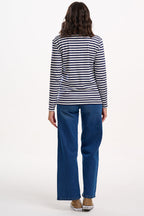Brunswick Jersey Top - Navy/Off White, Cat