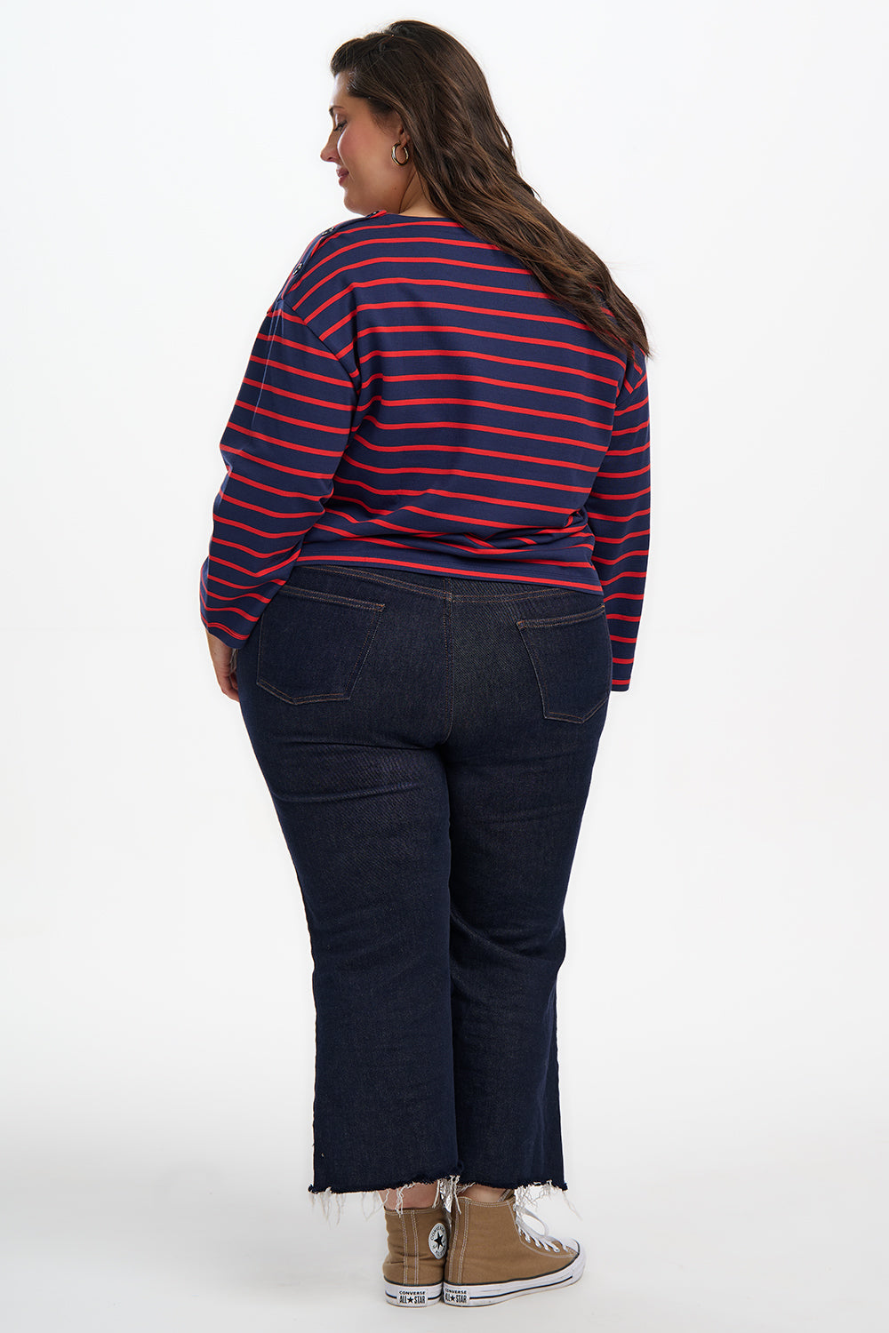 Celine Breton Top - Navy/Red, Planet