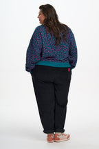 Eadie Relaxed Sweatshirt - Green, Layered Spot