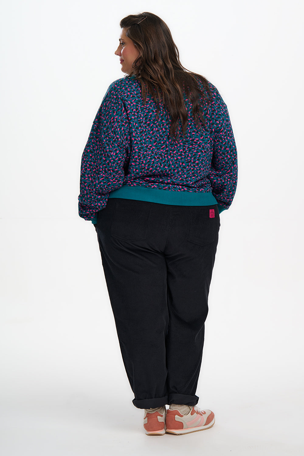 Eadie Relaxed Sweatshirt - Green, Layered Spot