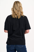 Kinsley Relaxed T-shirt - Black/Multi, Snake Floral